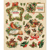 Holly Berries & Wreath Stickers