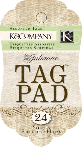 Julianne Paper Collection K and Company Julianne Patterned Tag Pad