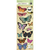 Flora & Fauna Butterfly Adhesive Chipboard Stickers