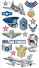 Air Force Sticko Stickers