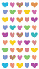 Colorful Heart Repeats Sticko Stickers
