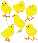 Baby Chicks Stickers - Jolee's Boutique