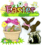 Chocolate Easter Bunnies Stickers - Jolee's Boutique