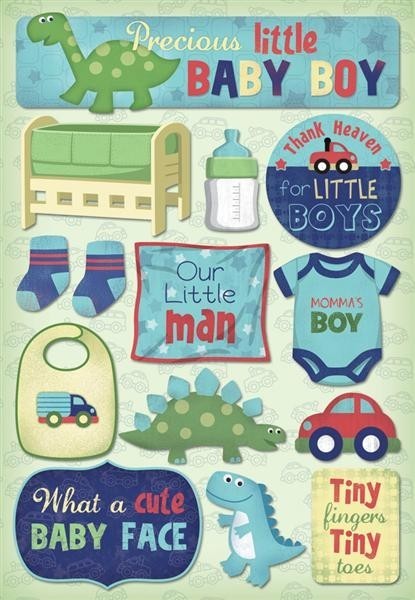 Baby > Momma's Boy Cardstock Stickers: A Cherry On Top