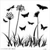 Butterfly Meadow 12 x 12 Template - Crafters Workshop