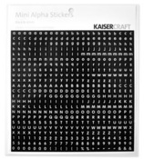 Black & White Mini Alphas - KaiserCraft