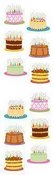 Birthday Cakes Stickers