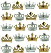 Crown Repeat Stickers By Jolee's Boutique
