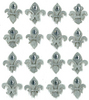 Silver Fleur di Lis Repeat Stickers By Jolee's Boutique