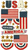 God Bless America Stickers By Jolee's Boutique