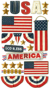 God Bless America Stickers By Jolee's Boutique