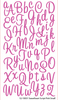 Sweetheart Script Pink Alpha Stickers By Sticko