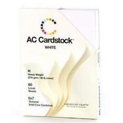 5 x 7 White Heavy Weight Cardstock Paper By American Crafts