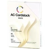 5x7 White Heavy Weight Cardstock Paper By American Crafts