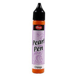 Orange Viva Decor Pearl Pen
