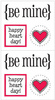 Be Mine Quick Cards Stickers