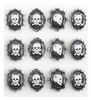 Skull Cameos Stickers By Jolee's Boutique