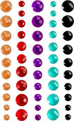Orange, Red, Purple, Aqua & Black Crystals By Prima