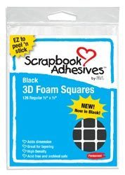 Scrapbook Adhesives > Black Foam 3D Adhesive Squares: A Cherry On Top