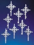 Crystal Crosses Holiday Beaded Ornament Kit
