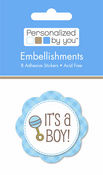 It's A Boy  Embellishment Tag Stickers By TPC Studio