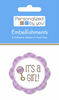 It's A Girl  Embellishment Tag Stickers By TPC Studio