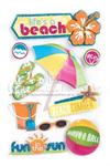 Lifes A Beach 3D Stickers - Paper House