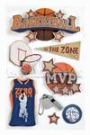 Basketball 3D Stickers - Paper House