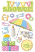 Baby Shower 3D Stickers - Paper House