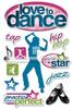 Love To Dance 3D Stickers - Paper House