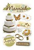 Just Married 3D Stickers - Paper House