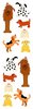 Playful Dogs Sticker Strip - Mrs Grossman