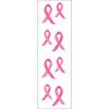 Pink Awareness Ribbon Sticker Strip - Mrs Grossman
