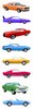 Classic Cars Sticker Strips - Mrs. Grossman