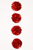 Red Pom Pom Flower Stickers - Fleurettes - Mark Richards