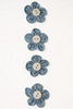 Blue Button Flower Stickers - Fluerettes - Mark Richards