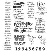 Stuff To Say Cling Stamp - Tim Holtz