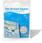 Thin 3D Self Adhesive Foam Squares - Scrapbook Adhesives