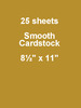 Gold Coins 8.5 x 11 Cardstock - Bazzill Card Shoppe, 25 pack