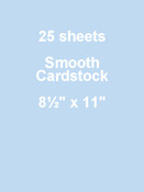 Icy Mint Bazzill Card Shoppe Cardstock - 8.5 x 11 Cardstock, 25 Pack