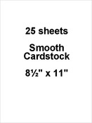 Marshmallow 8.5 x 11 Cardstock - Bazzill Card Shoppe, 25 pack