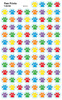 Multi-Colored Paw Print Stickers - Trend