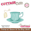 Teacup With Saucer And Tea Bag Metal Die - Cottage Cutz  