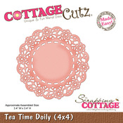 Tea Time Doily 4x4 Metal Die - Cottage Cutz