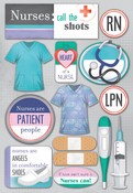 Nurses Cardstock Stickers - Karen Foster