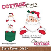 Santa Peeker Metal Die - Cottage Cutz