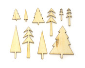 Tree Wood Veneer Shapes - Wonderland - Studio Calico