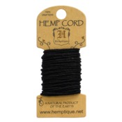 Black Hemp 20 lb Crafters Cord - Hemptique