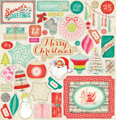 Sleigh Ride Embossed Accents - Crate Paper