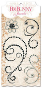 Licorice Flourish Jewels - Bo Bunny
